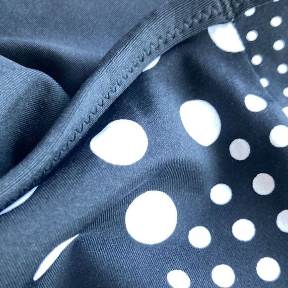 Land’s End Plus Regular reversible bikini bottom black diagonal Polka Dot Var - Picture 8 of 9